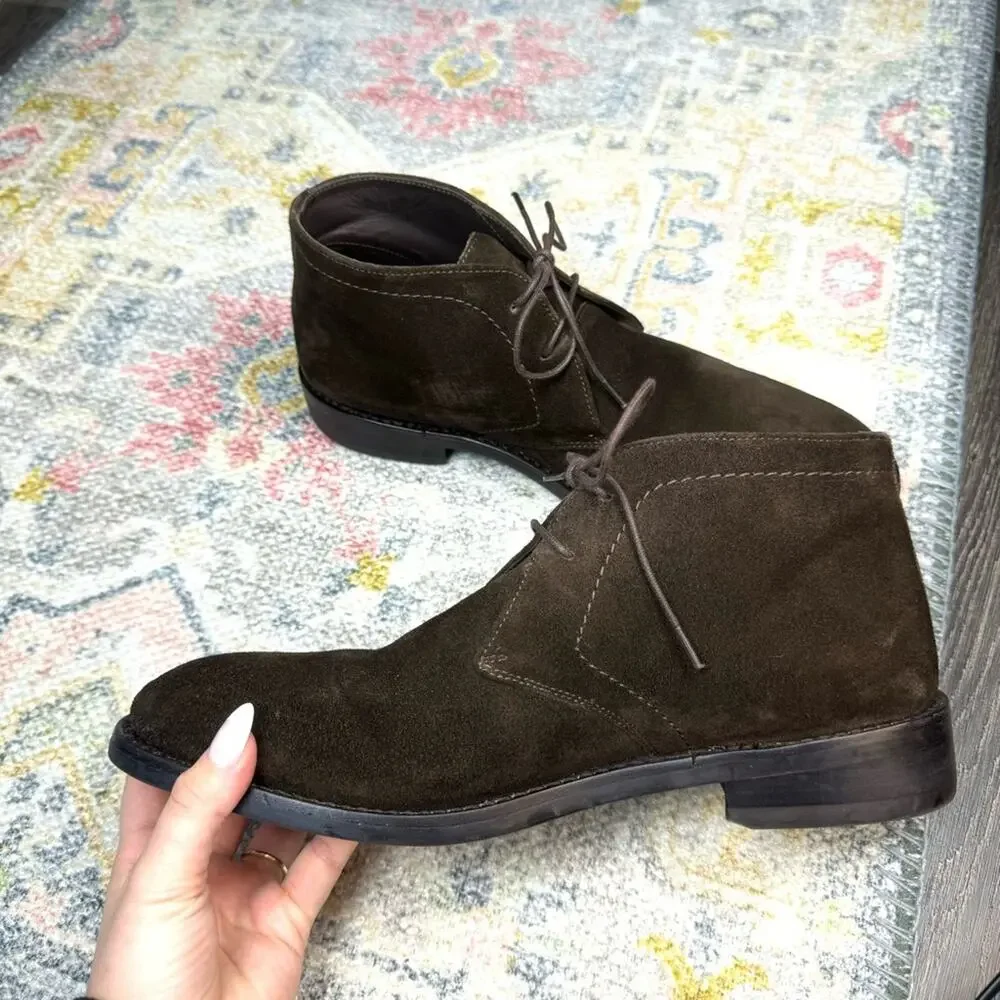 Anthony Veer Essentials Wilson Chukka Men's Suede Boot Brown Size 8.5